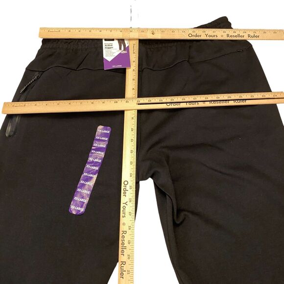 Member's Mark Everyday Active Joggers Mens 2XL Black Stretch Comfort Waistband - Picture 5 of 15